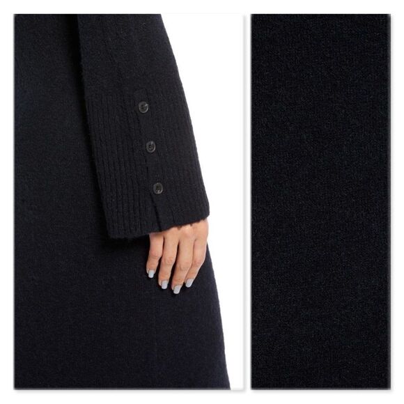 Something Navy Cold Shoulder Sweater Dress - Picture 3 of 13